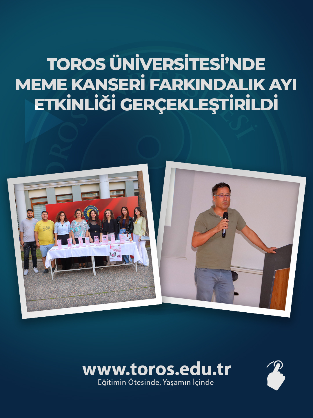 TOROS ÜNİVERSİTESİ’NDE MEME KANSERİ FARKINDALIK AYI ETKİNLİĞİ