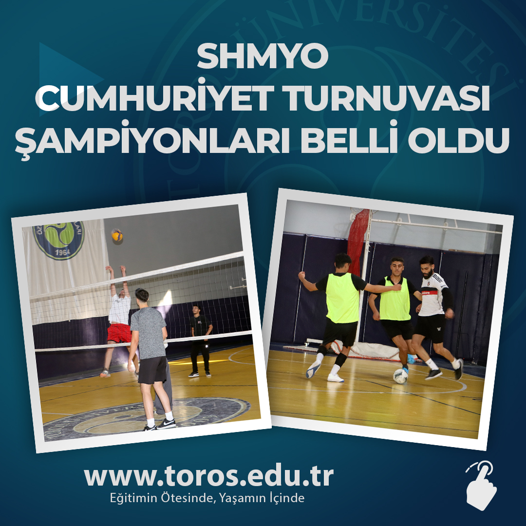 SHMYO CUMHURİYET TURNUVASI ŞAMPİYONLARI BELLİ OLDU