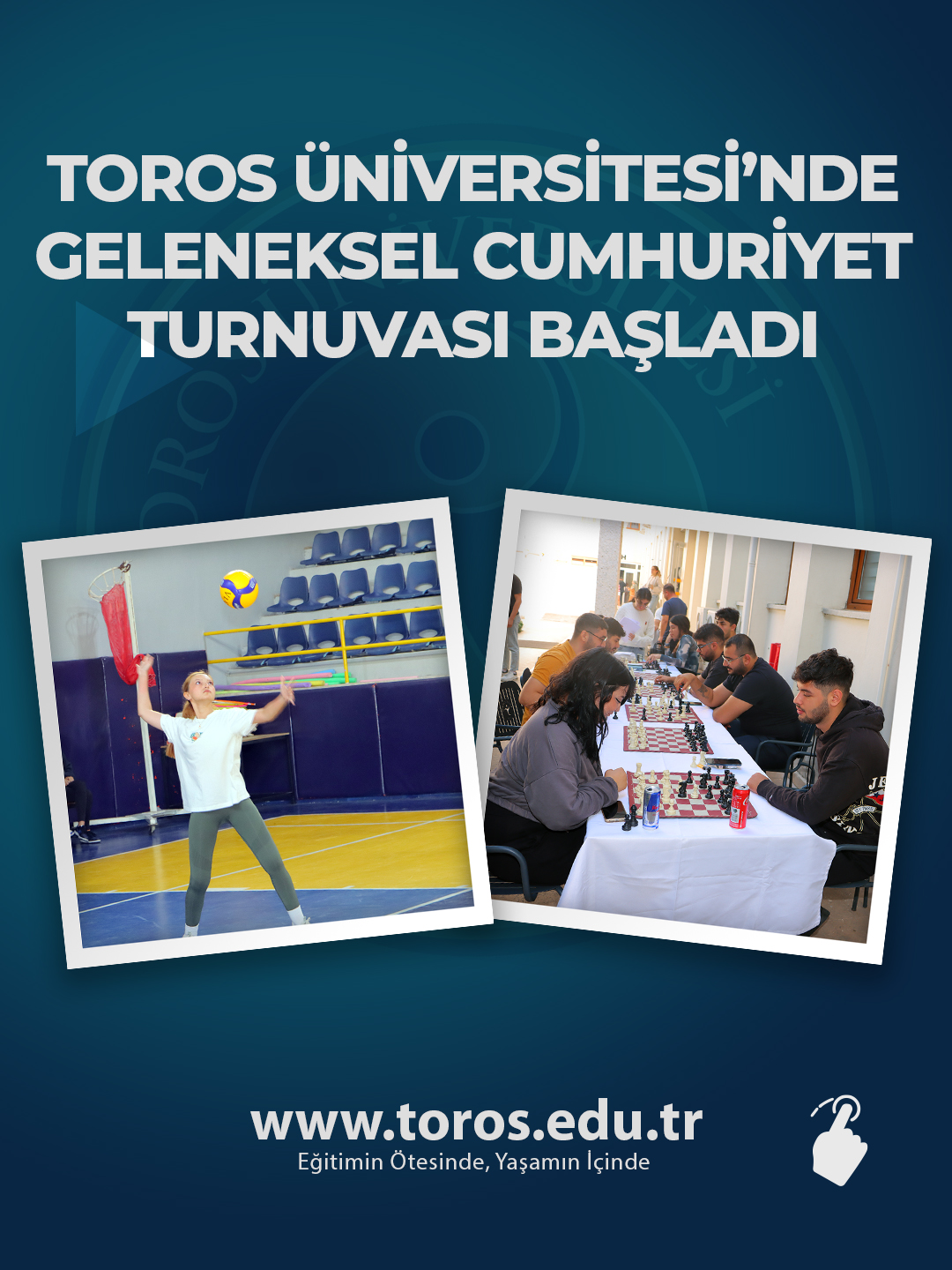 TOROS ÜNİVERSİTESİ’NDE GELENEKSEL CUMHURİYET TURNUVASI BAŞLADI