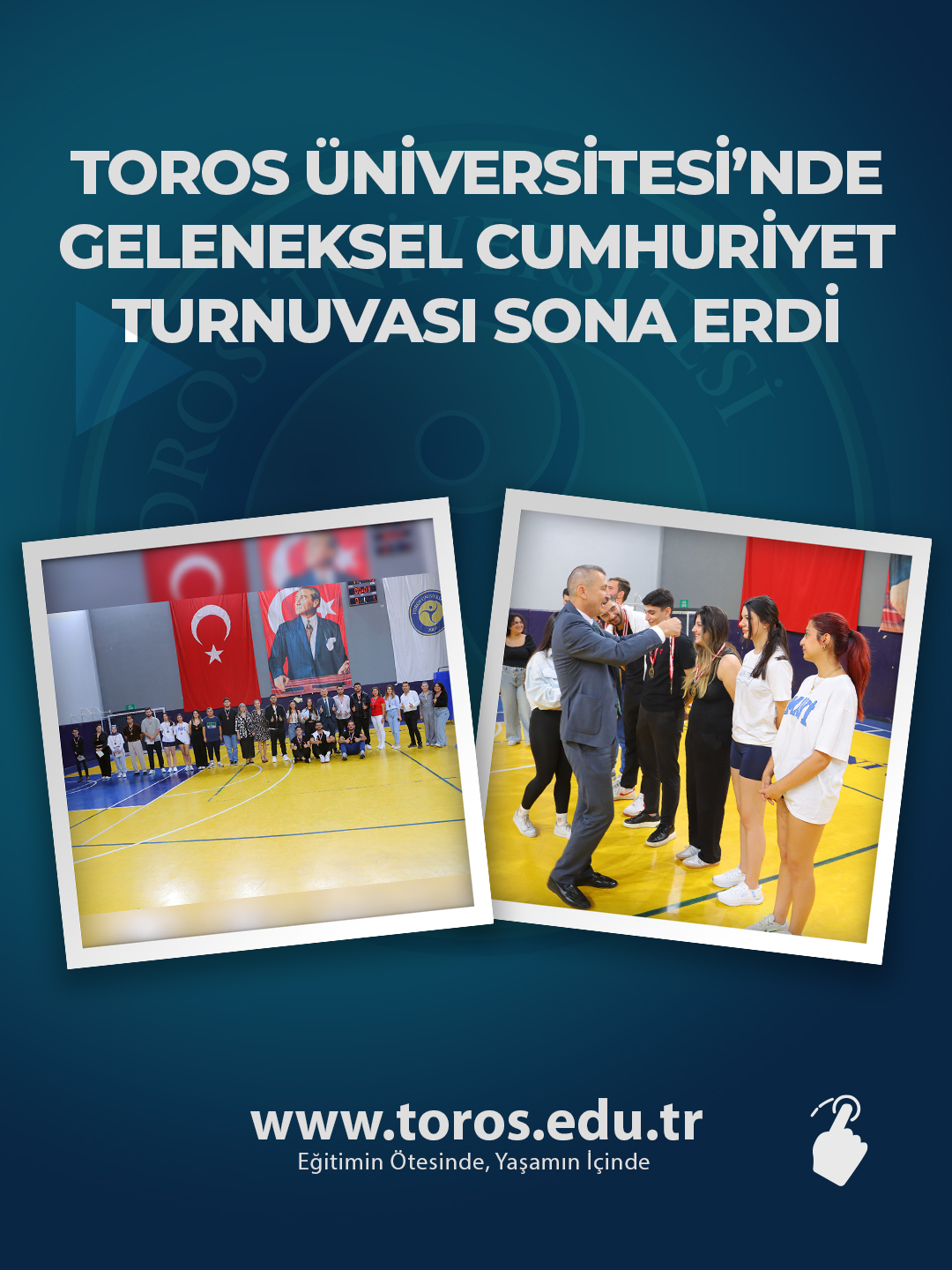 TOROS ÜNİVERSİTESİ’NDE GELENEKSEL CUMHURİYET TURNUVASI SONA ERDİ