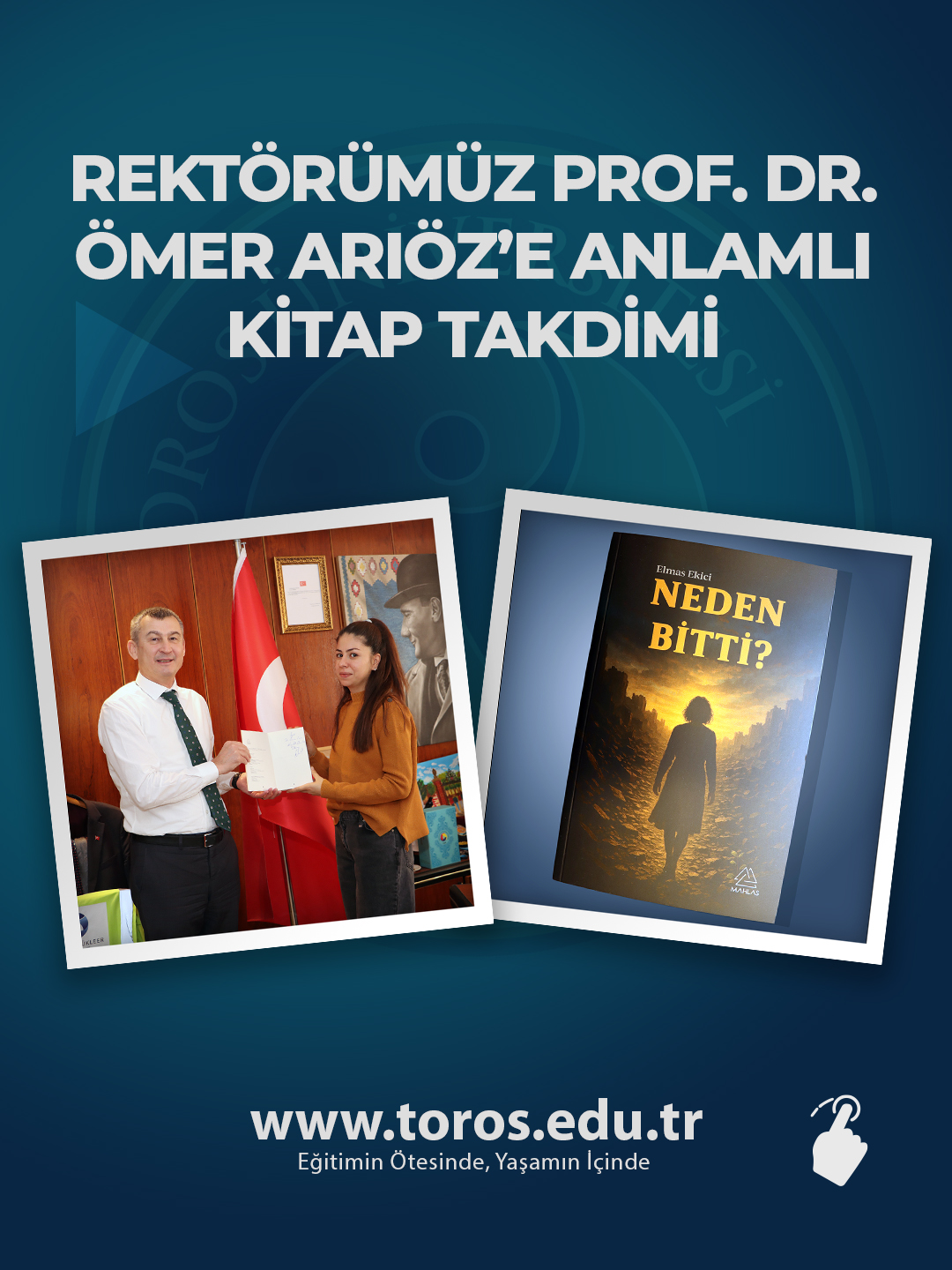 TOROS ÜNİVERSİTESİ’NDE ANLAMLI KİTAP TAKDİMİ