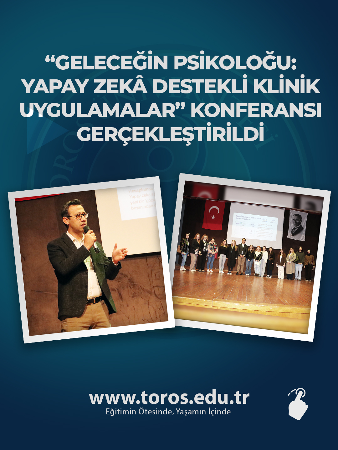 “GELECEĞİN PSİKOLOĞU: YAPAY ZEKÂ DESTEKLİ KLİNİK UYGULAMALAR” KONFERANSI GERÇEKLEŞTİRİLDİ