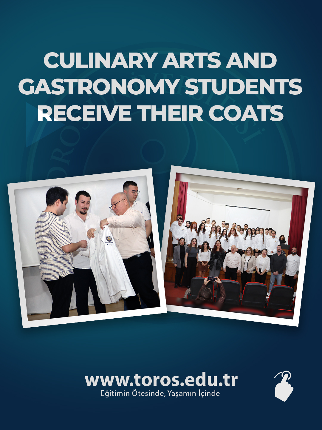 CULINARY ARTS AND GASTRONOMY STUDENTS RECEIVE THEIR COATS