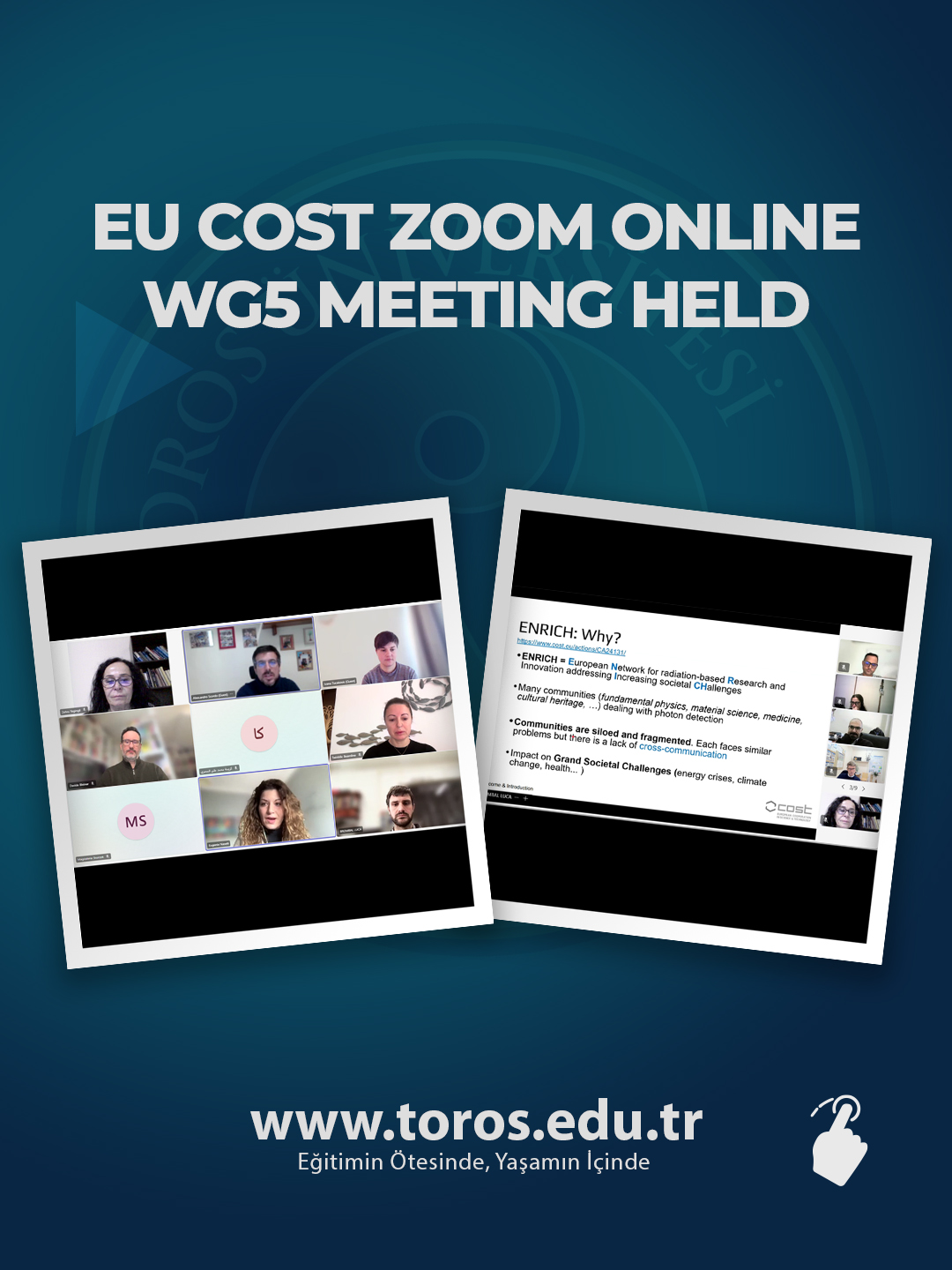 EU COST ZOOM ONLINE WG5 MEETING HELD