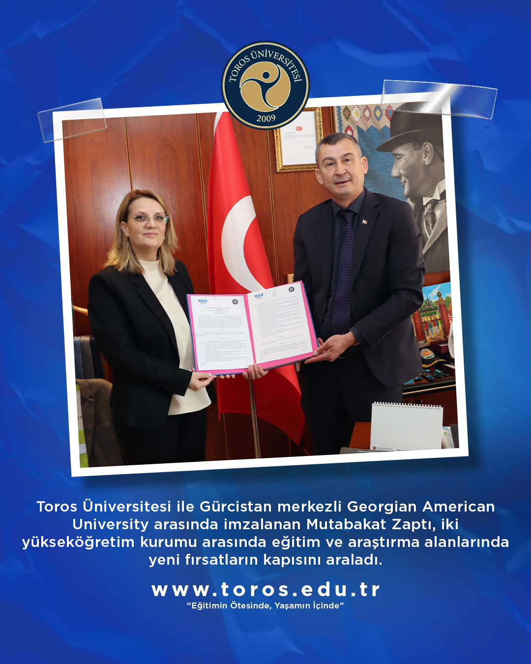 TOROS ÜNİVERSİTESİ İLE GEORGİAN AMERİCAN UNİVERSİTY’DEN AKADEMİK İŞ BİRLİĞİ