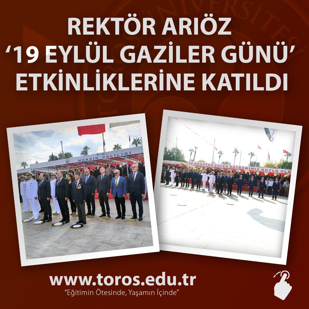 REKTÖR ARIÖZ ‘19 EYLÜL GAZİLER GÜNÜ’ ETKİNLİKLERİNE KATILDI