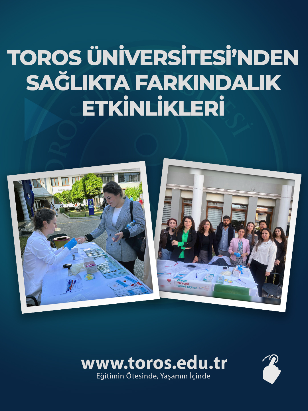 TOROS ÜNİVERSİTESİ’NDEN SAĞLIKTA FARKINDALIK ETKİNLİKLERİ