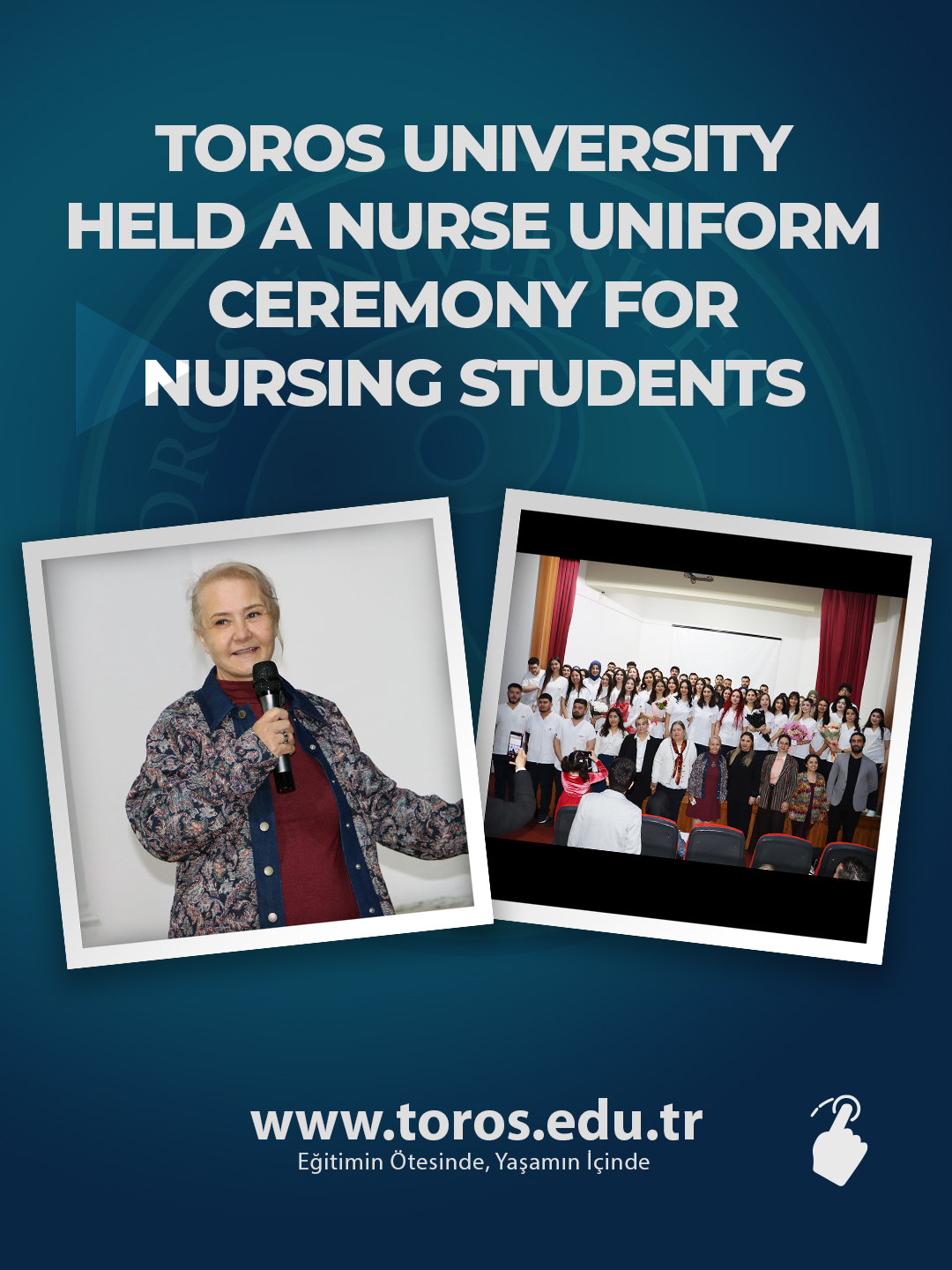 TOROS UNIVERSITY HELD A NURSE UNIFORM CEREMONY FOR NURSING STUDENTS