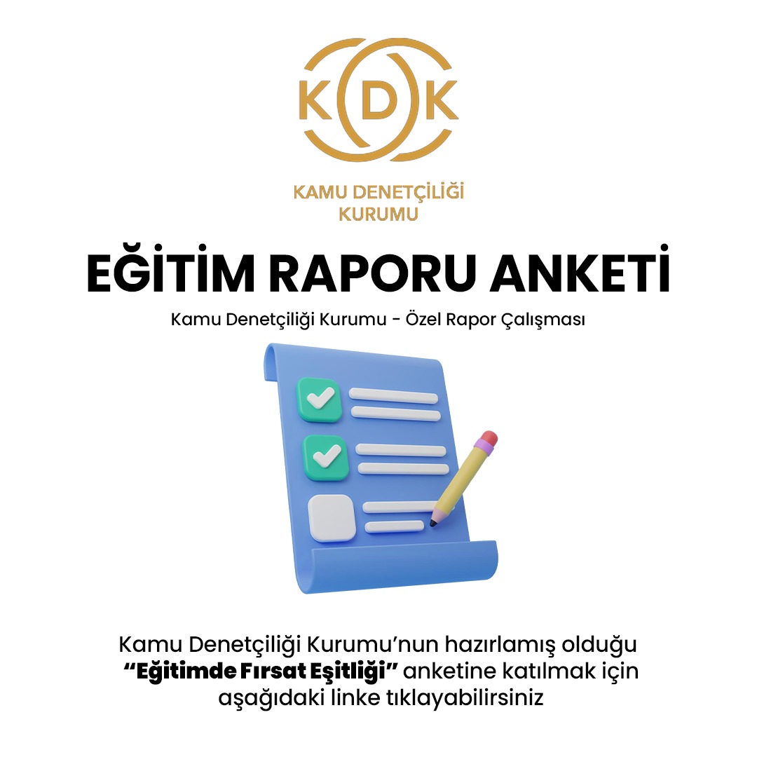 Kamu Denetçiliği Kurumu’nun hazırlamış olduğu anket çalışması