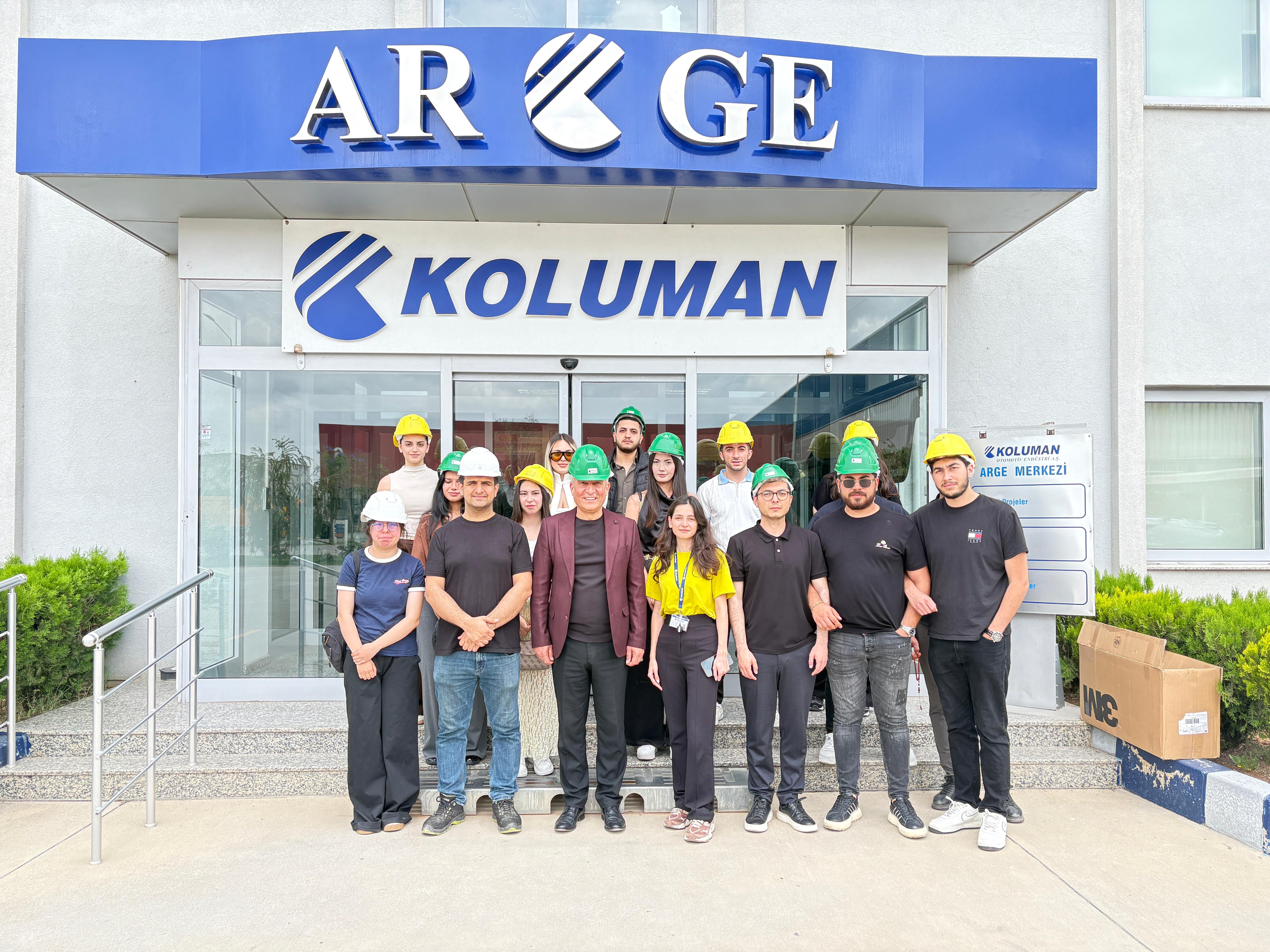 İŞLETME VE GİRİŞİMCİLİK TOPLULUĞU'NDAN KOLUMAN OTOMOTİV'E TEKNİK GEZİ